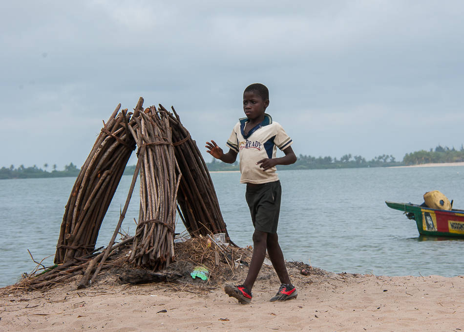 Walking by tonight's bonfire Ada Foah - Ghana