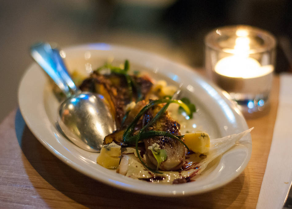 Baked forced chicory with braised monk's beard - Restaurant De Kas