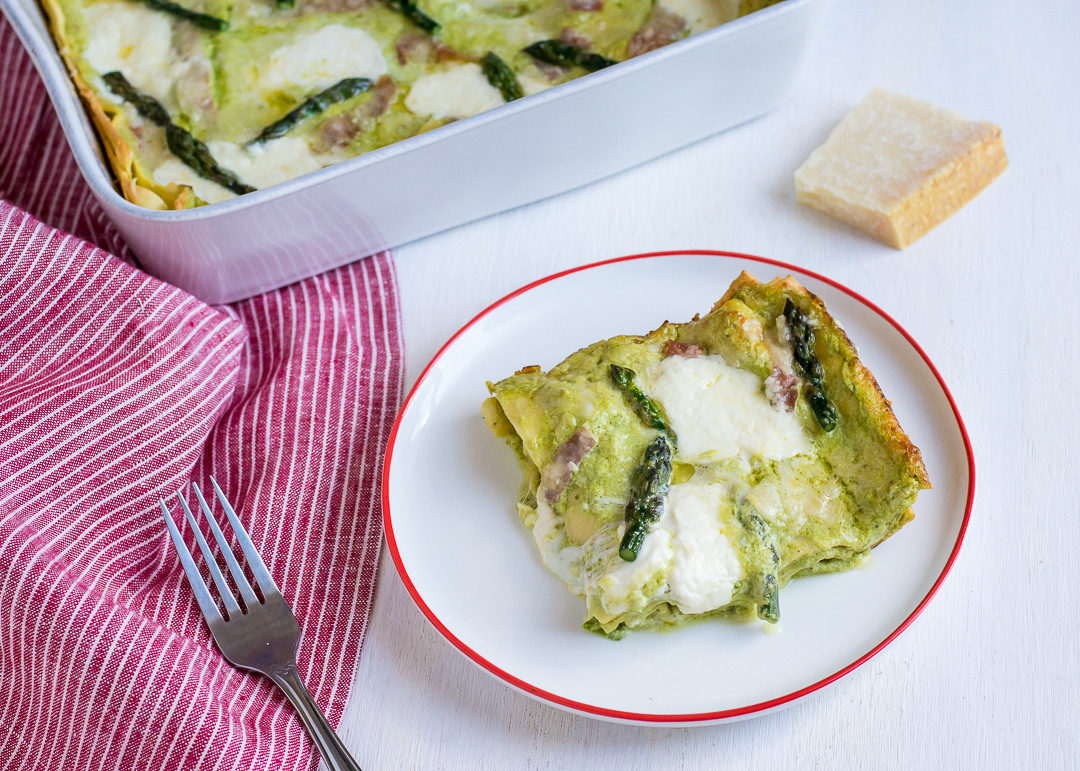 Asparagus and Burrata Lasagna