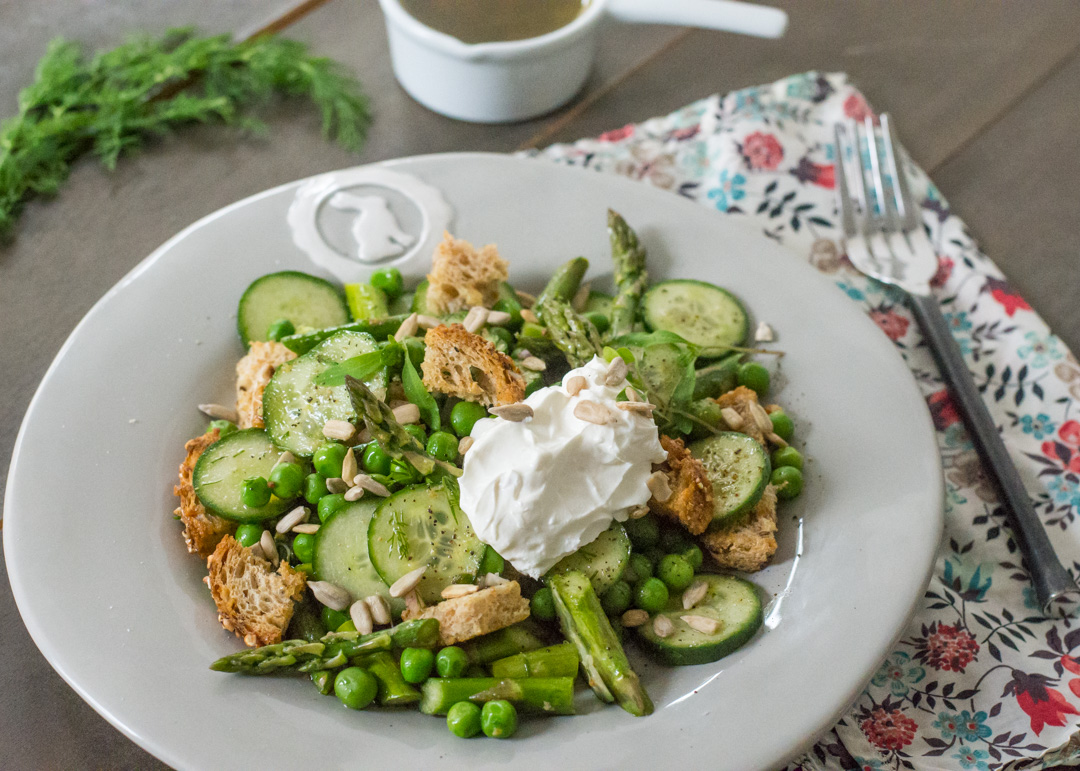 Spring Vegetable Panzanella