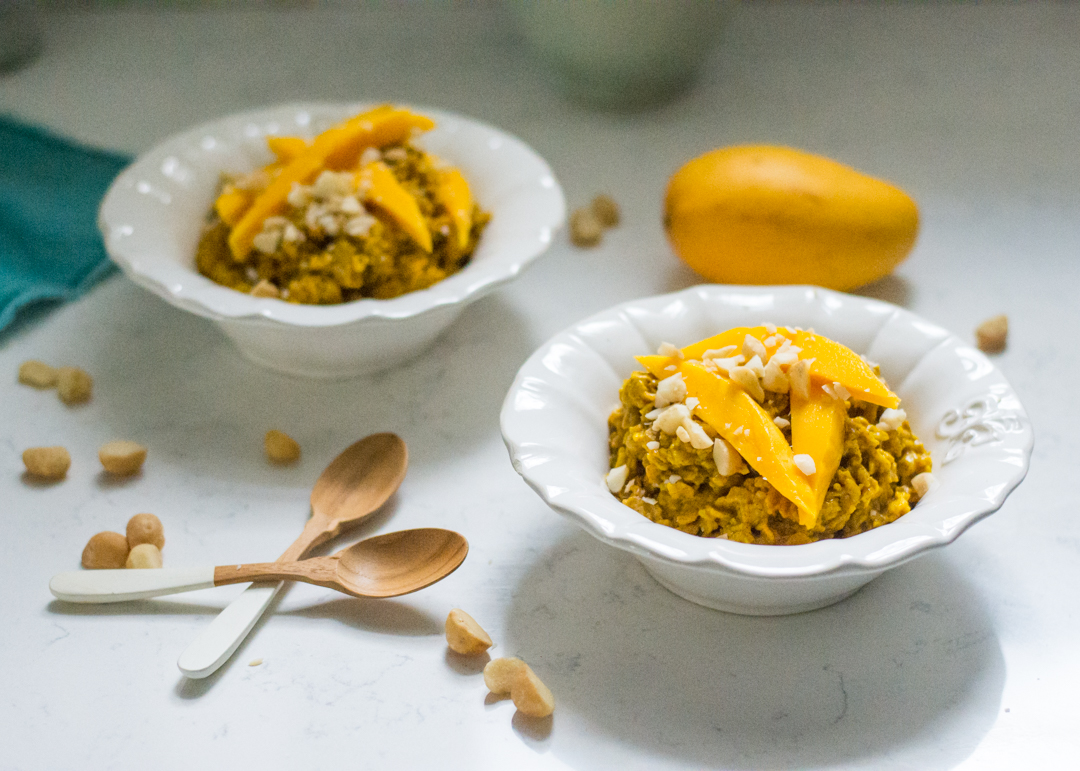 Mango and Turmeric Oatmeal