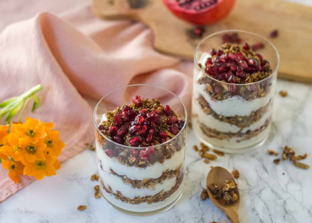 Yogurt and Za'atar Granola Parfait