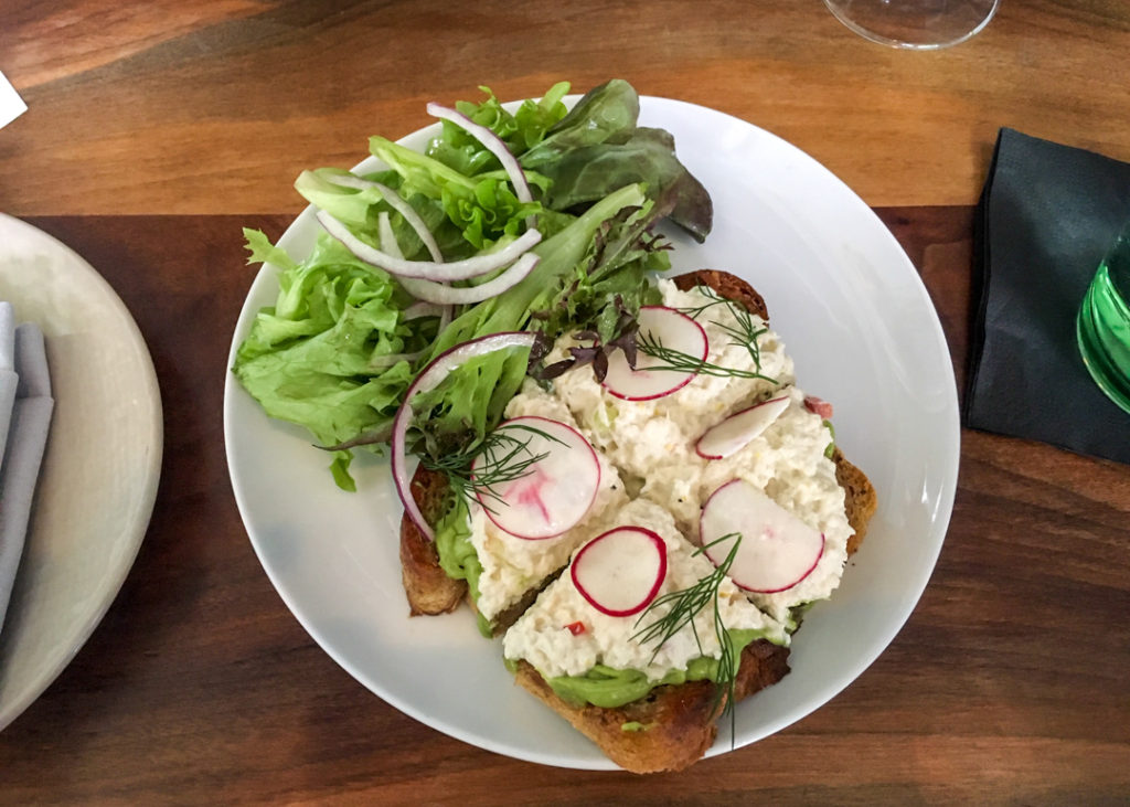 The  Dapper Goose - Buffalo - crab toast