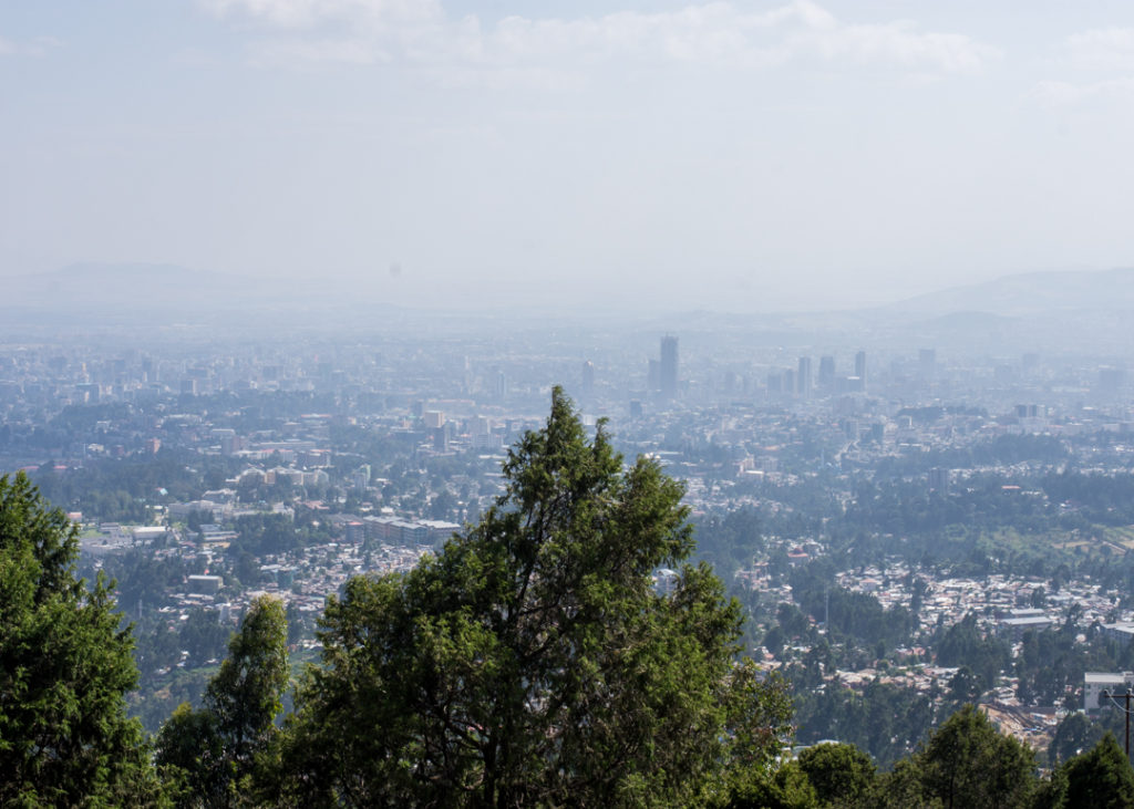 View of Addis Ababa from Entoto Hills