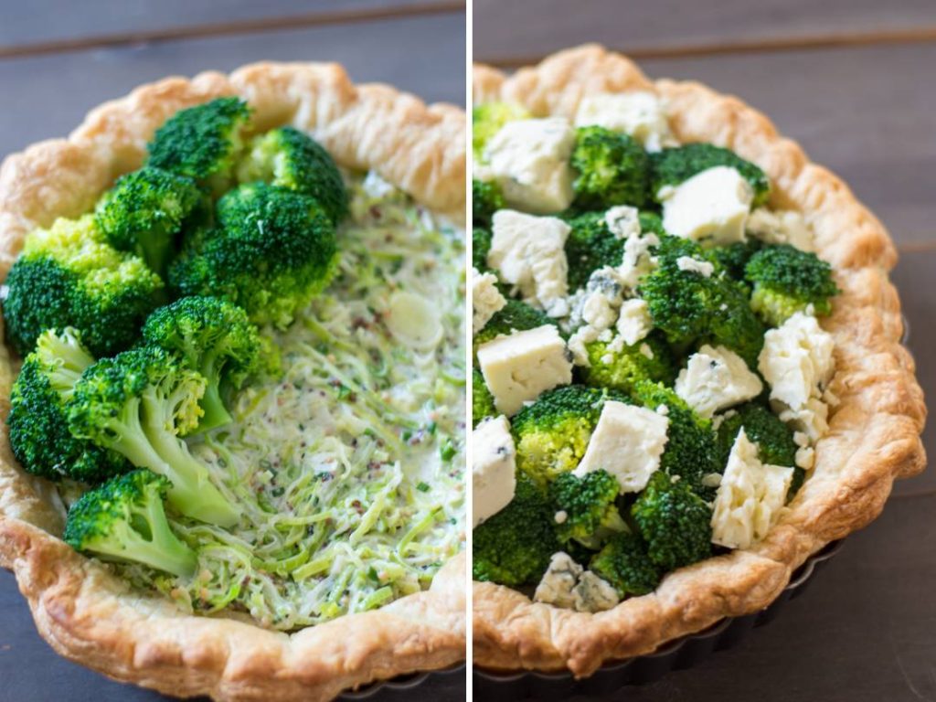 Broccoli and Gorgonzola Pie