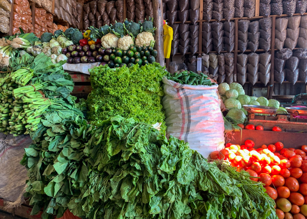 Vegetables in Sholla Market