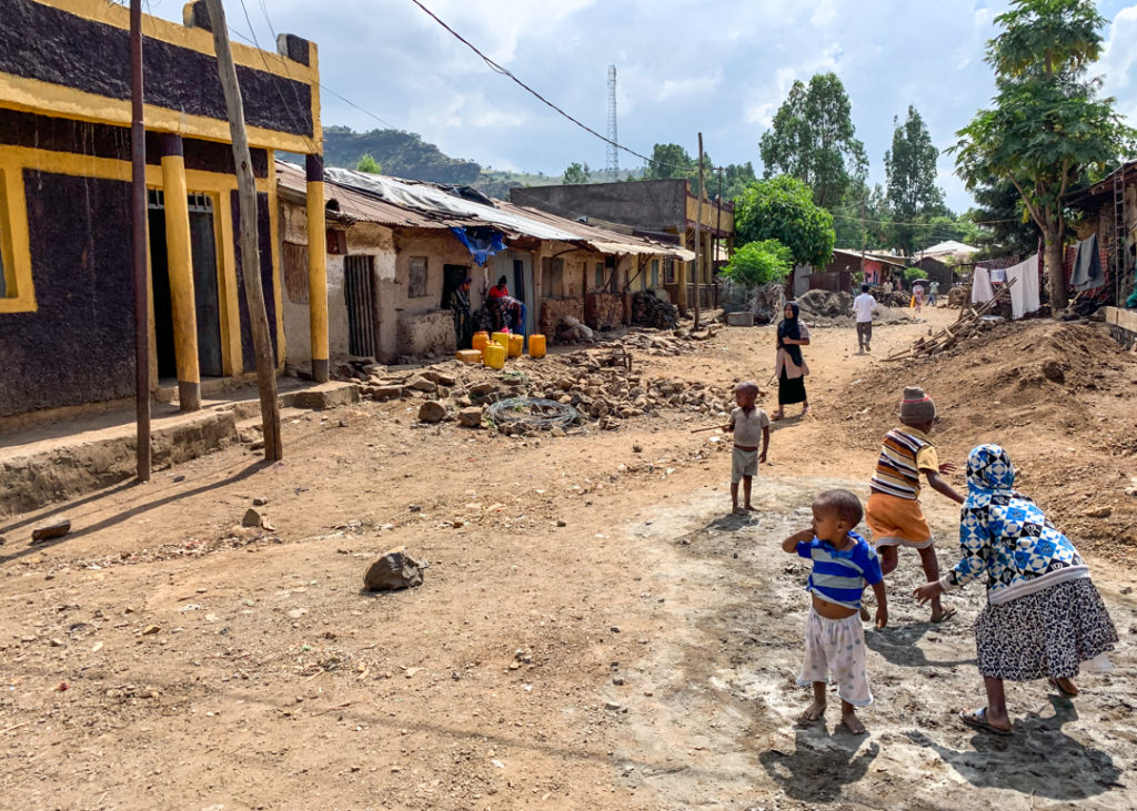 Village between Aksum and the Simien Mountains