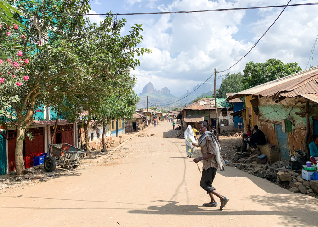 Village between Aksum and the Simien Mountains