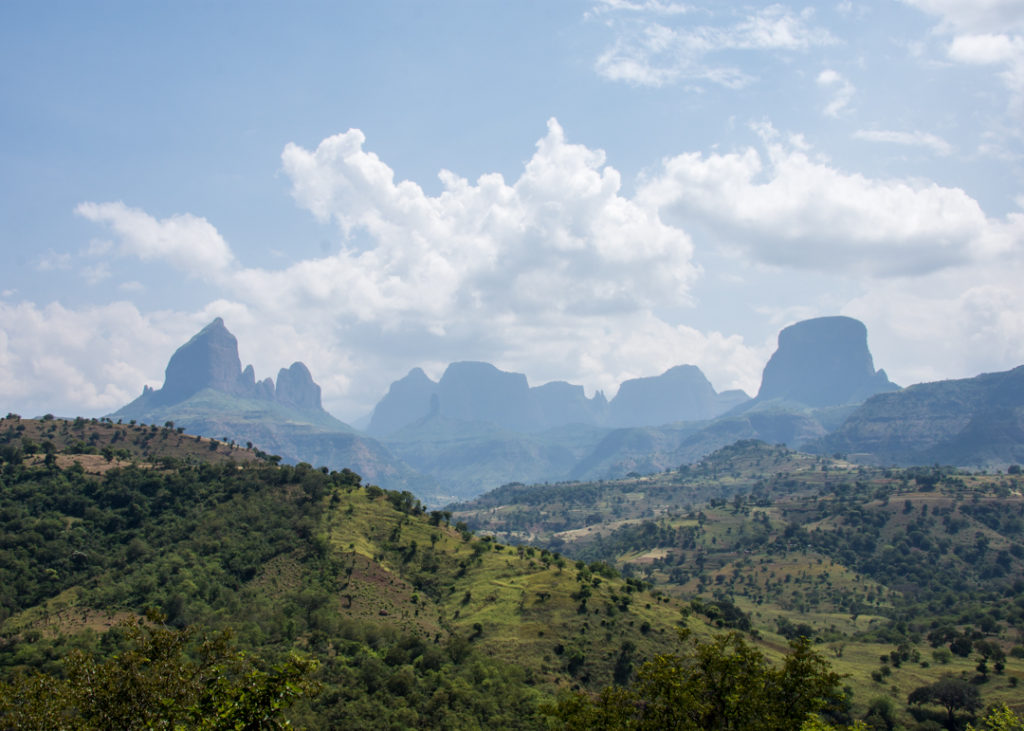 Simien Mountains in the distance