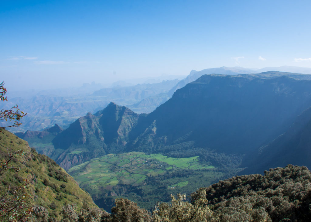Valley in Simien Mountains National Park