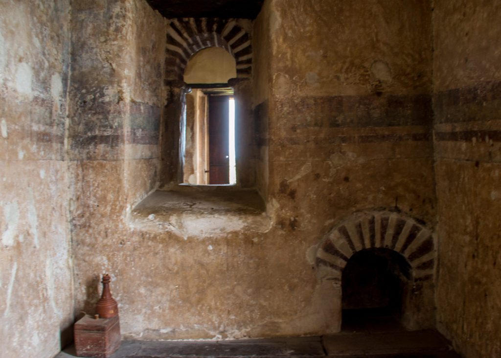 Inside a castle in Gondar, Ethiopia