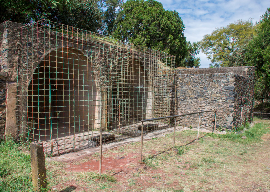 Lion cages in Fasil Ghebbi, Gondar