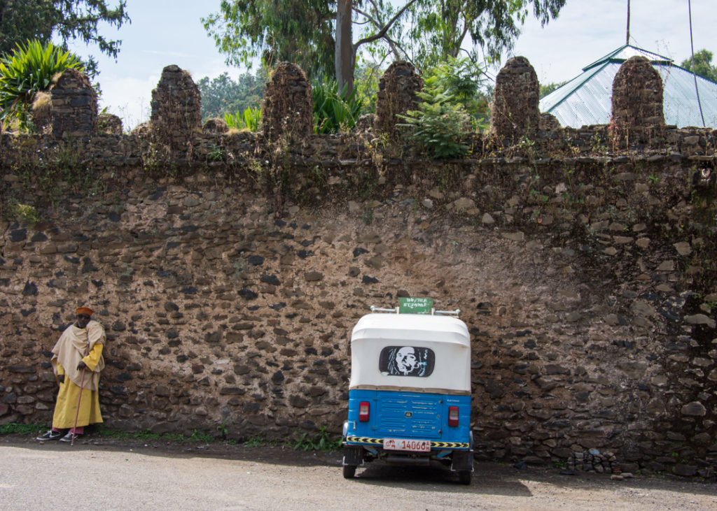 Castles walls in Gondar, Ethiopia