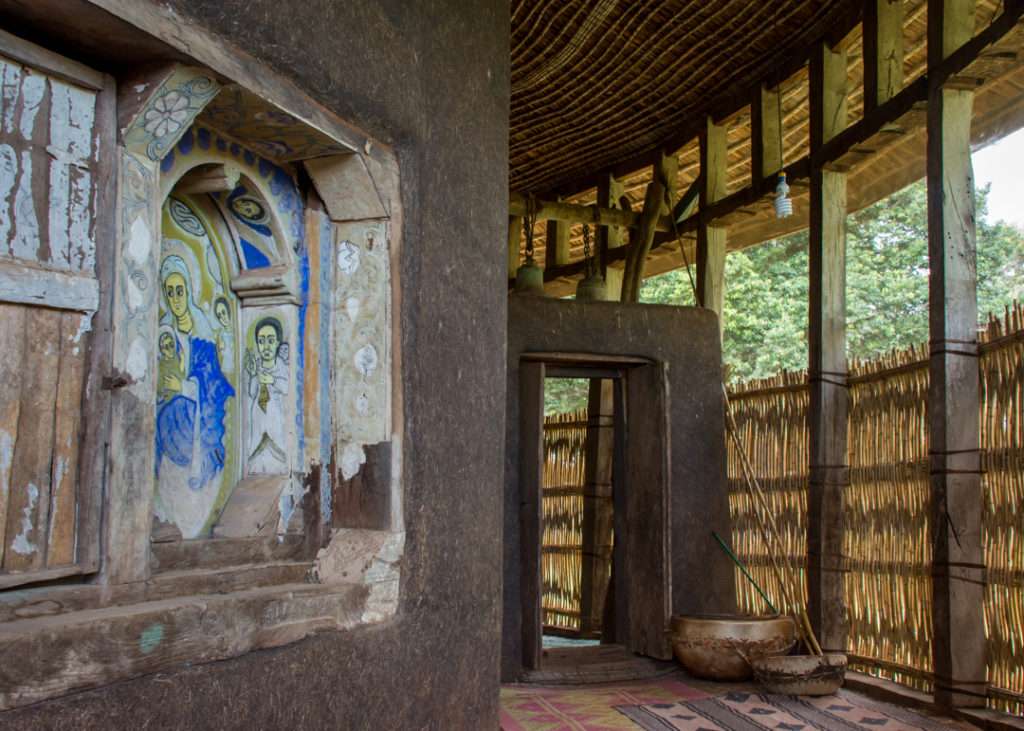 Inside Ura Kidane Meret monastery