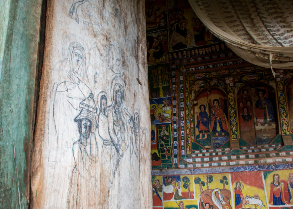 Inside Ura Kidane Meret monastery