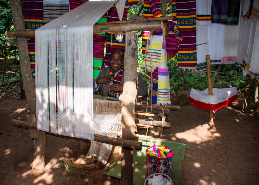 Weaving scarves and shawls