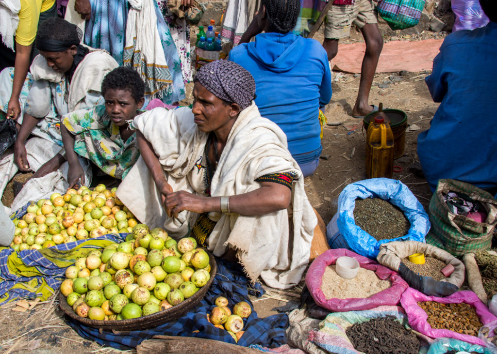 Local market in Ethiopia