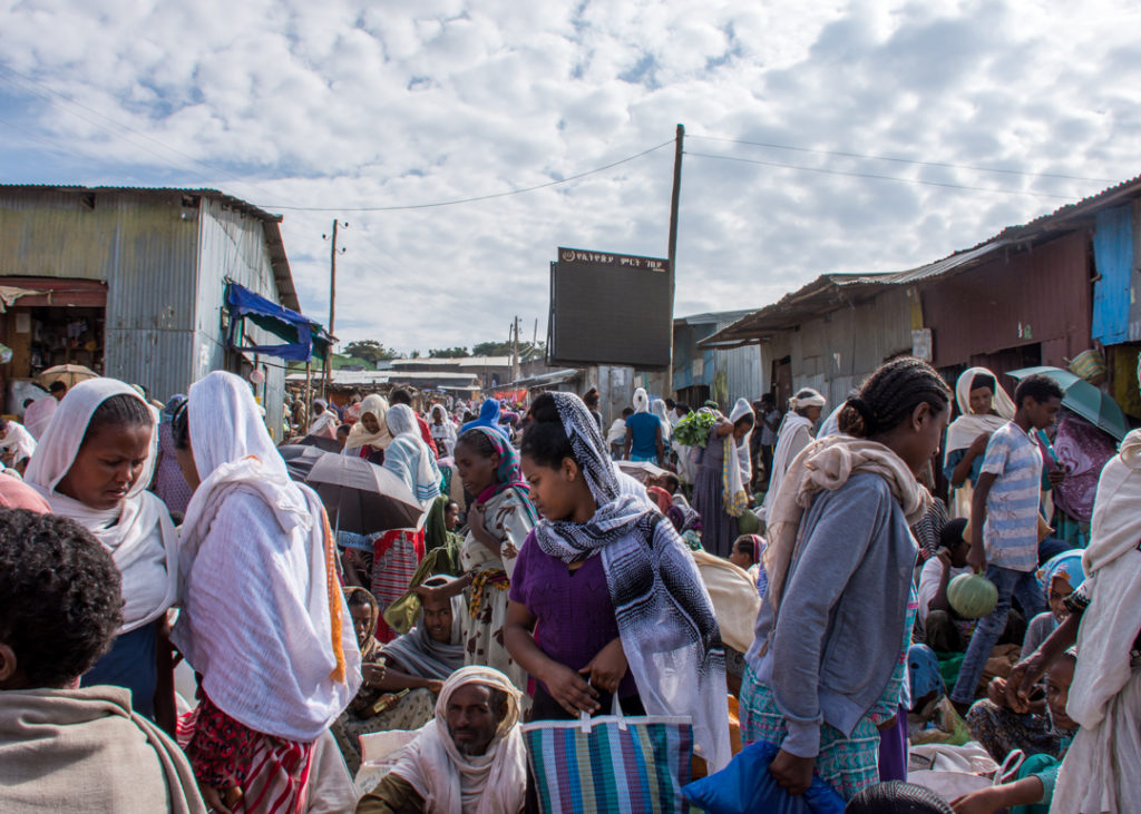 Local market in Ethiopia