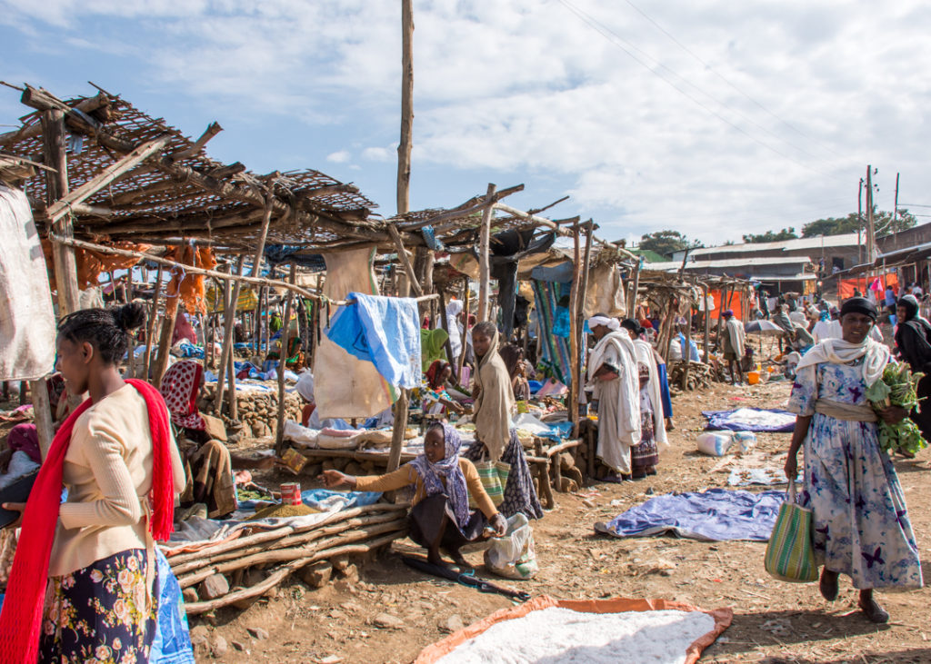 Local market in Ethiopia