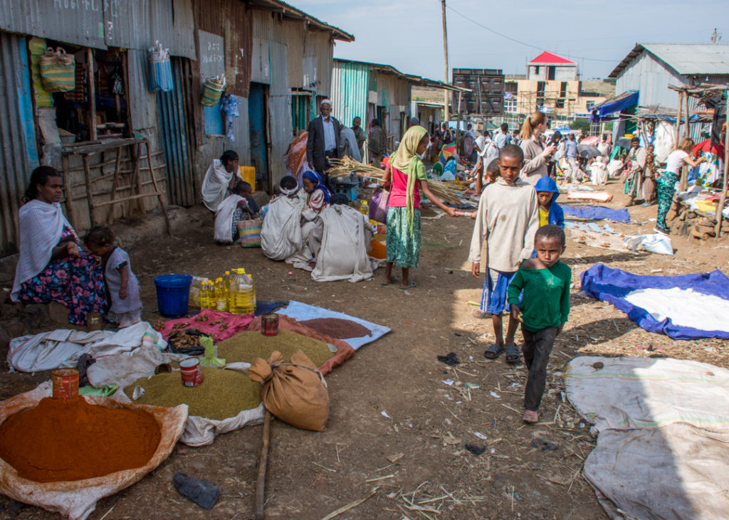 Local market in Ethiopia