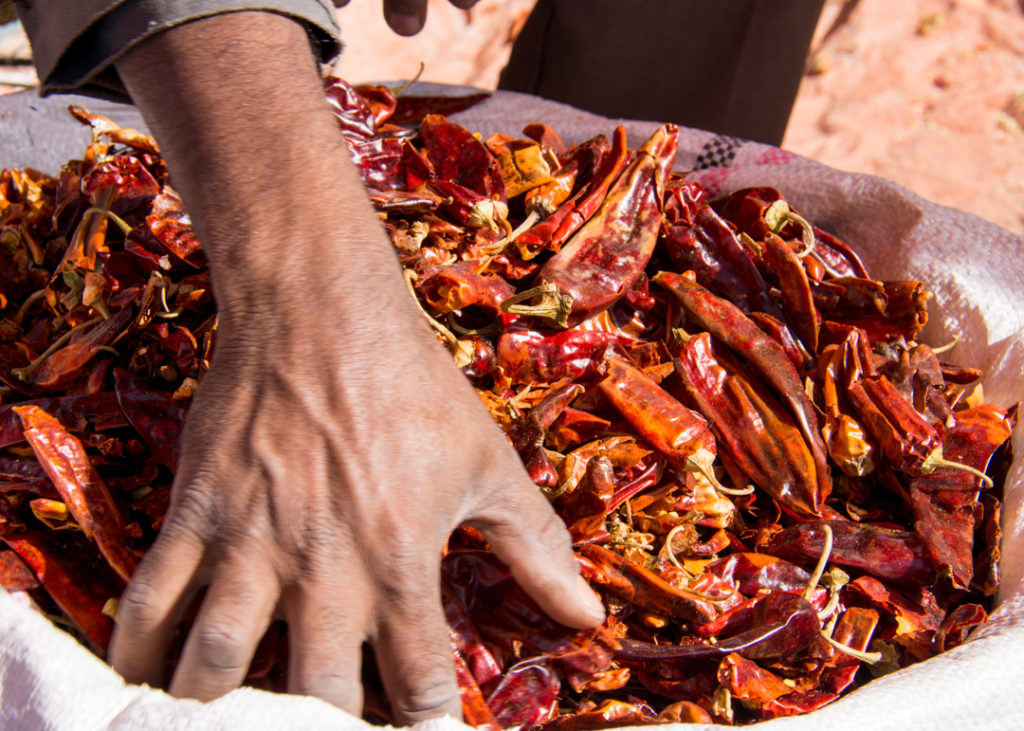 Dried chilis