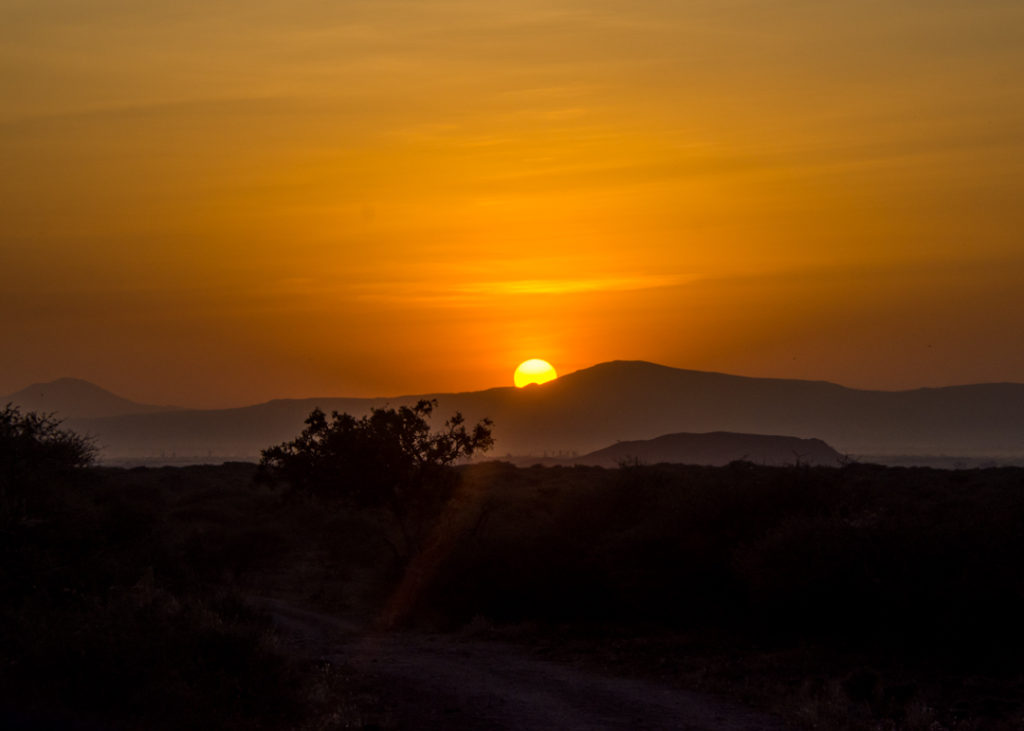 Sunset over Awash National Park