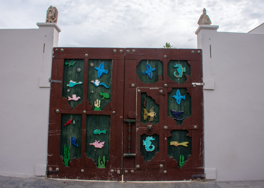Todos Santos - decorated door