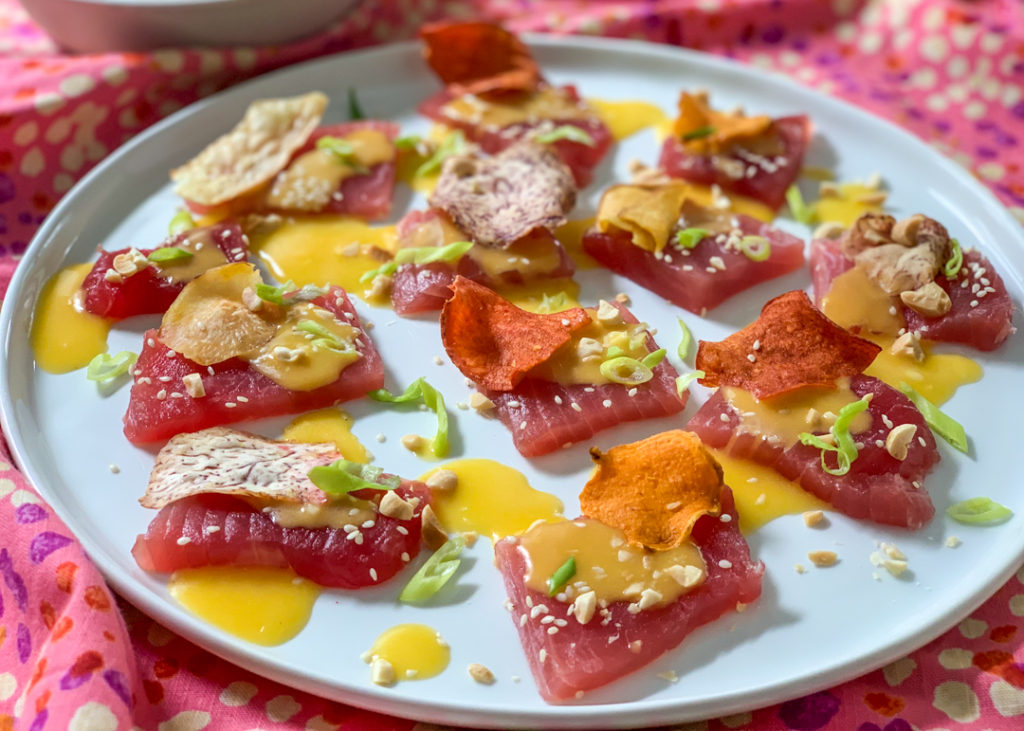 Tuna Tiradito with Aji Amarillo