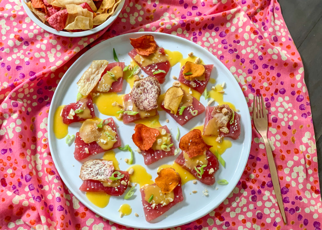 Tuna Tiradito with Aji Amarillo