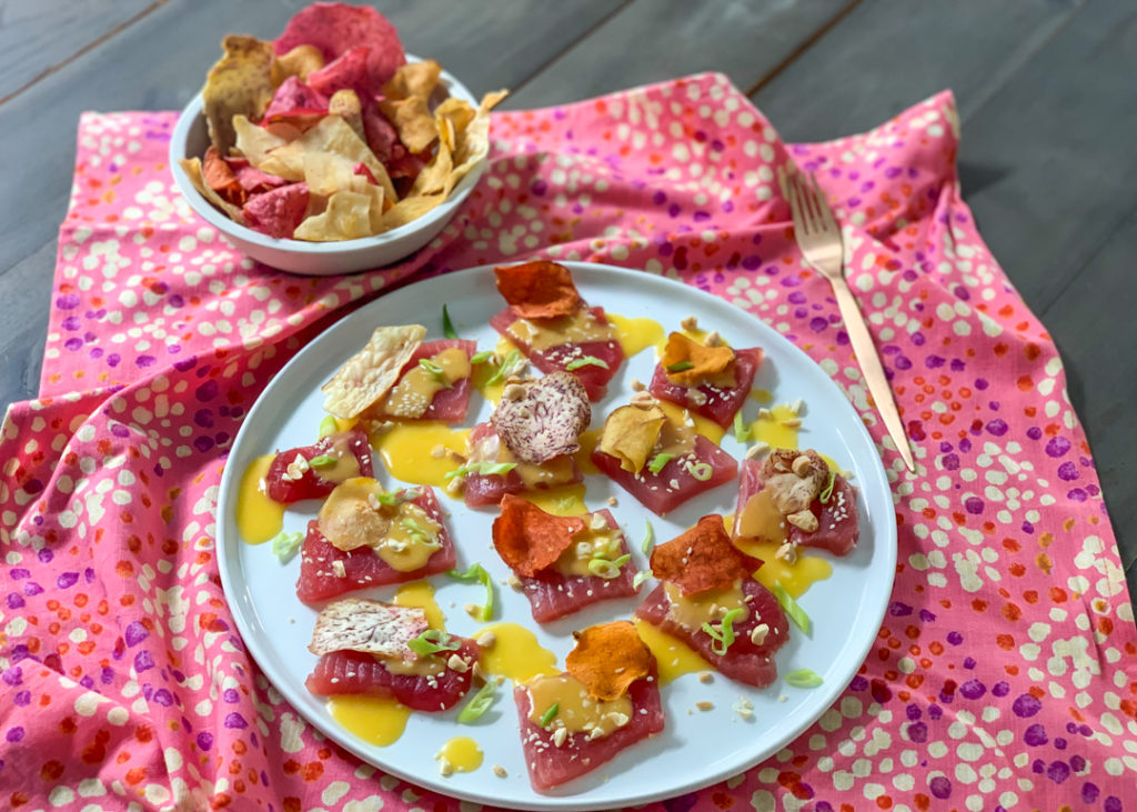 Tuna Tiradito with Aji Amarillo