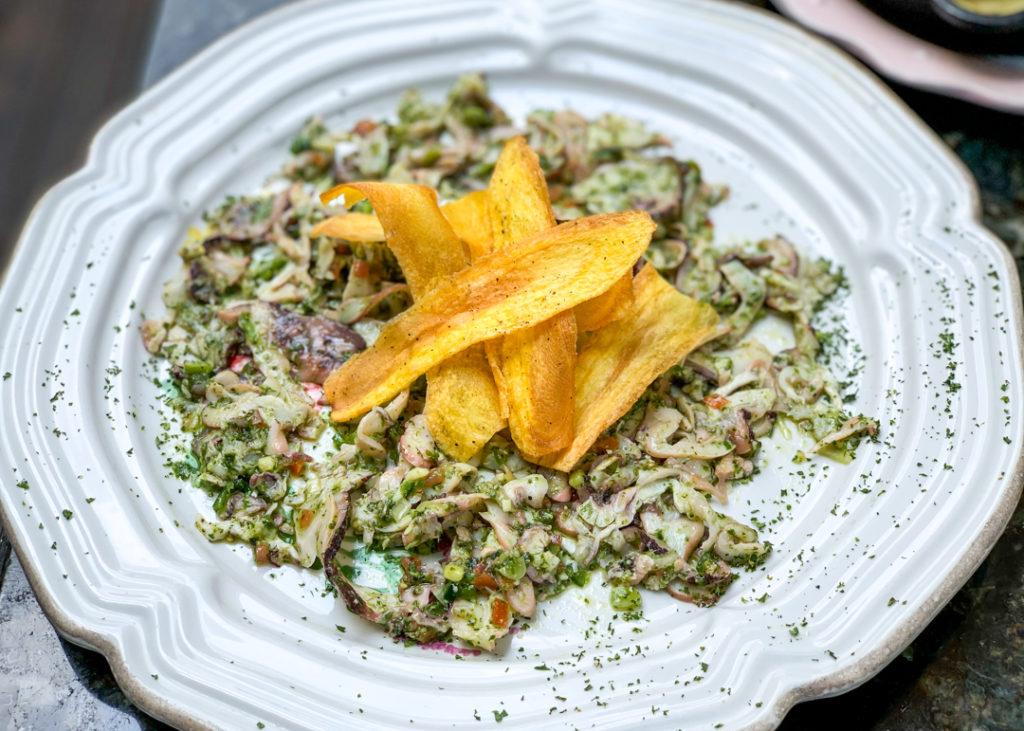 Octopus Ceviche at El Bandido Bistro in Bogota