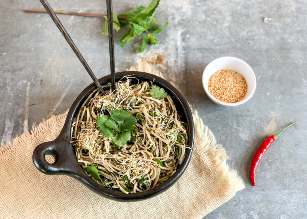 Soba Noodles with Seaweed