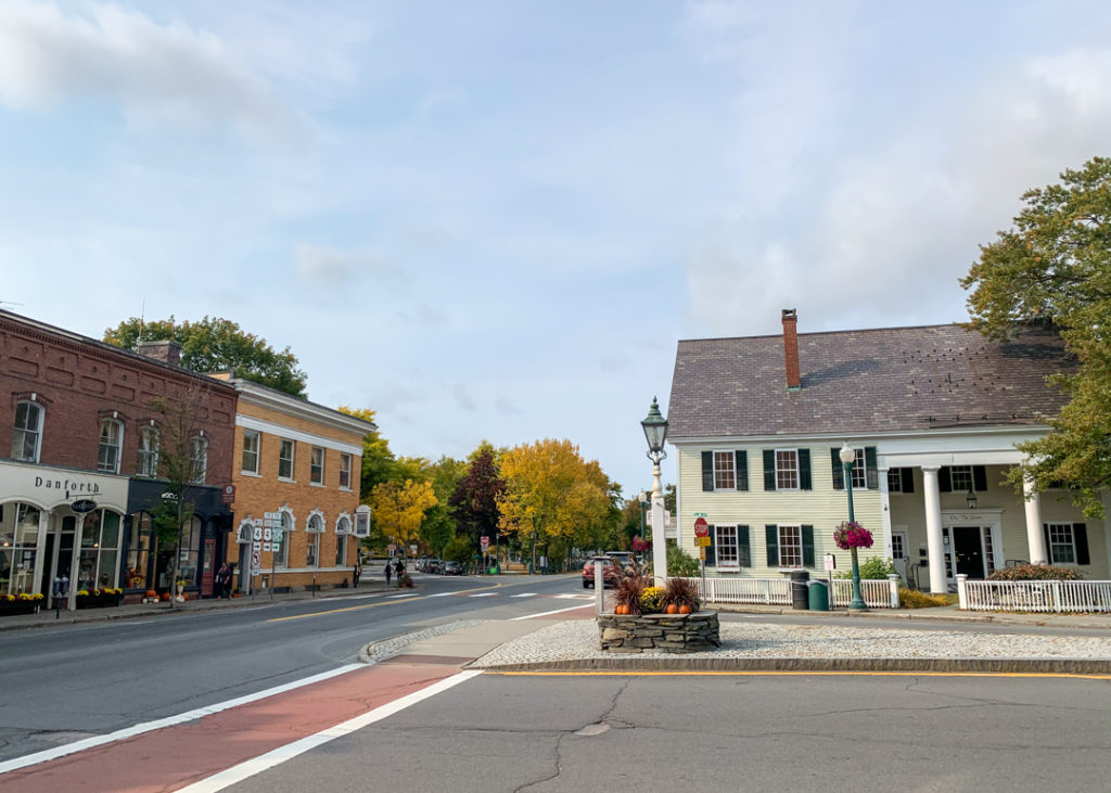 Downtown Woodstock Vermont