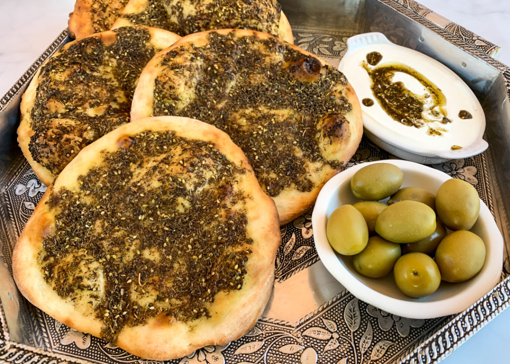 Zaatar flatbread on sale