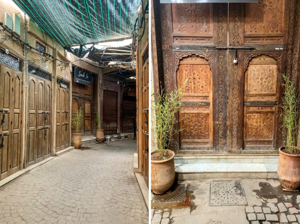 Empty Medina in Marrakesh
