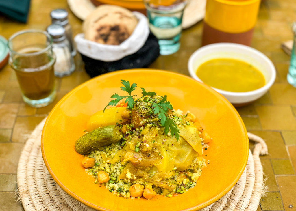 Couscous at L'Mida in Marrakesh