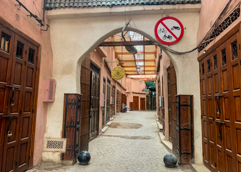 Empty Medina in Marrakesh