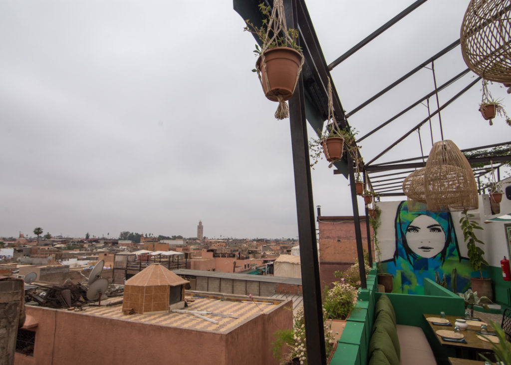 L'Mida terrace in Marrakesh