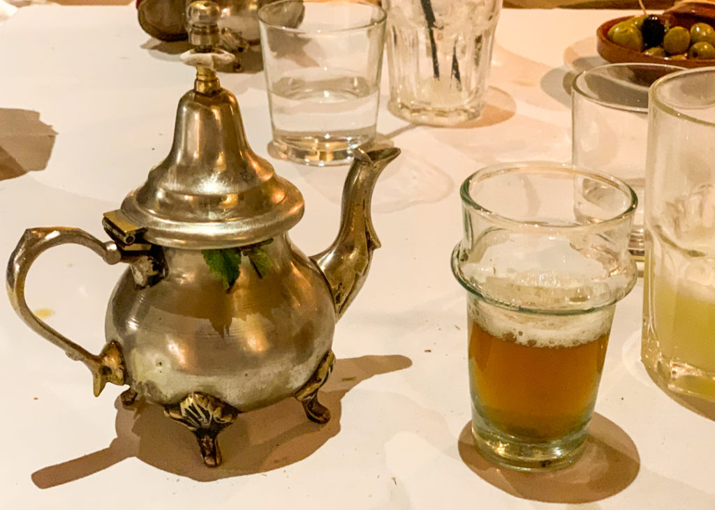 Mint tea at Dar Cherifa - Marrakesh