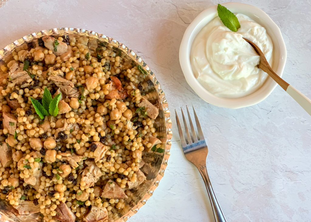 Spiced couscous and turkey pilaf