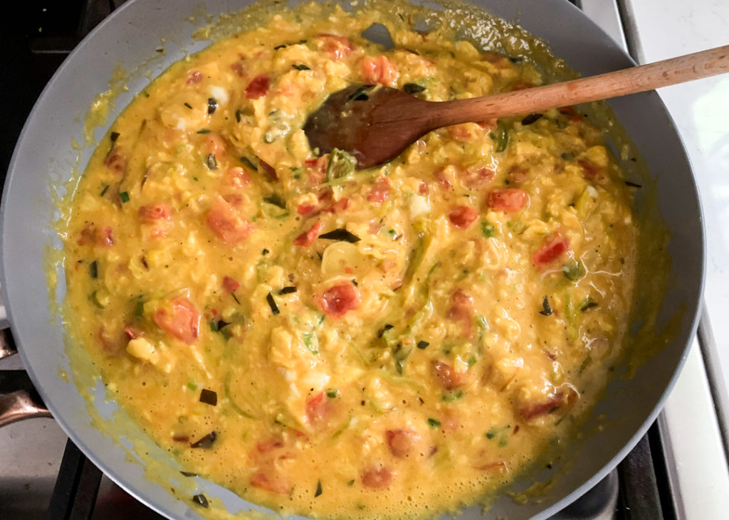 Scrambled Eggs with Curry Leaves