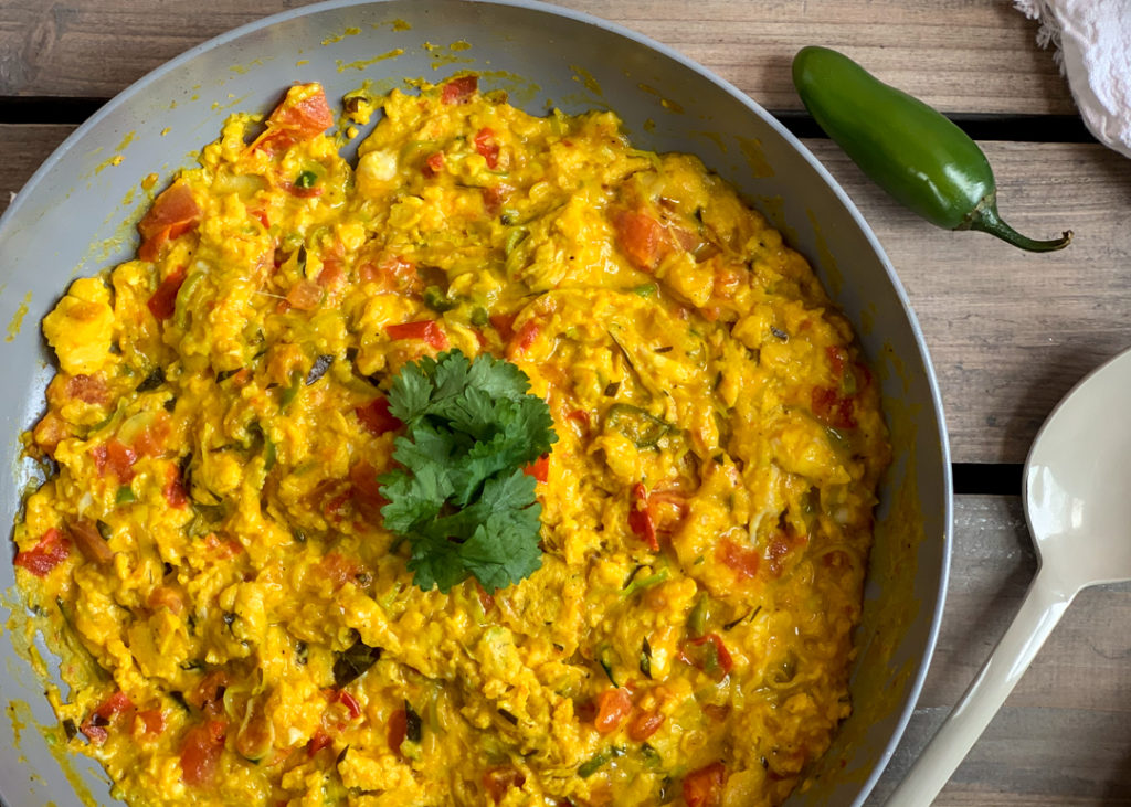 Scrambled Eggs with Curry Leaves