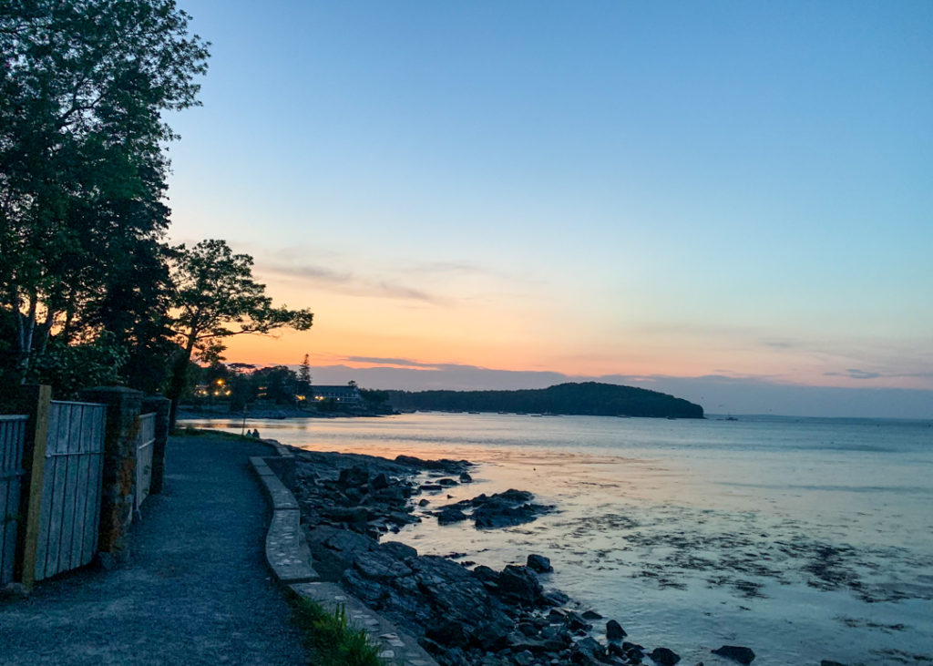 Shore Path at Sunset