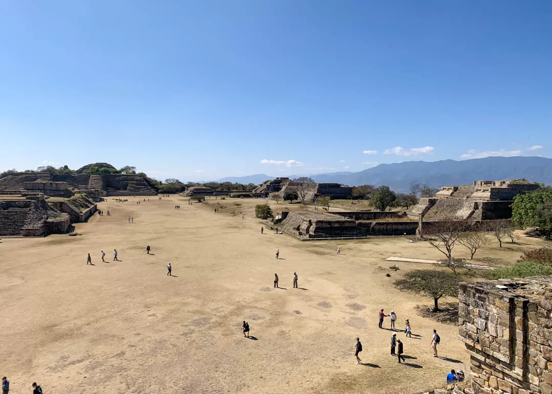 Visiting the ruins of Monte Albán near Oaxaca