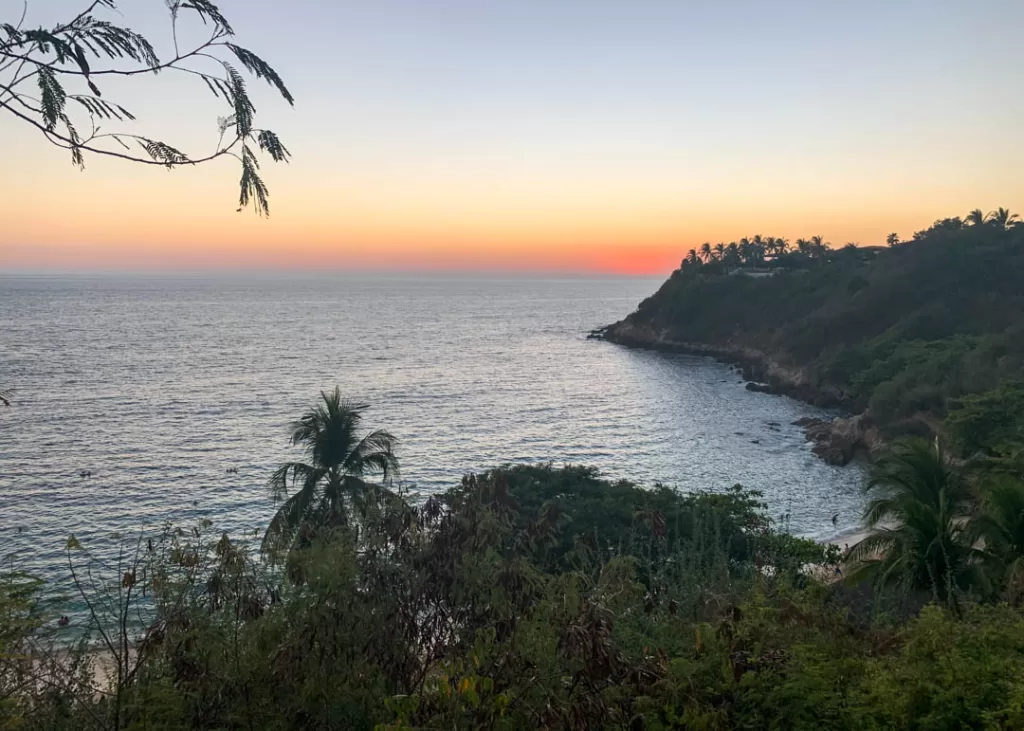 Sunset at Playa Carrizalillo
