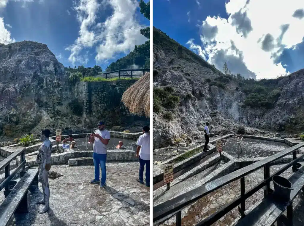 Hot springs Soufriere