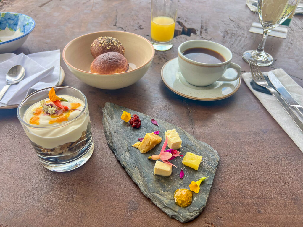 Breakfast at Cannúa Ecolodge, Colombia