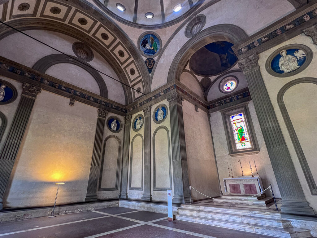 Pazzi Chapel inside Santa Croce