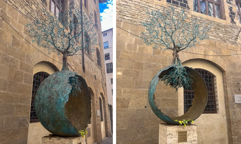 Tree of Peace sculpture in Florence