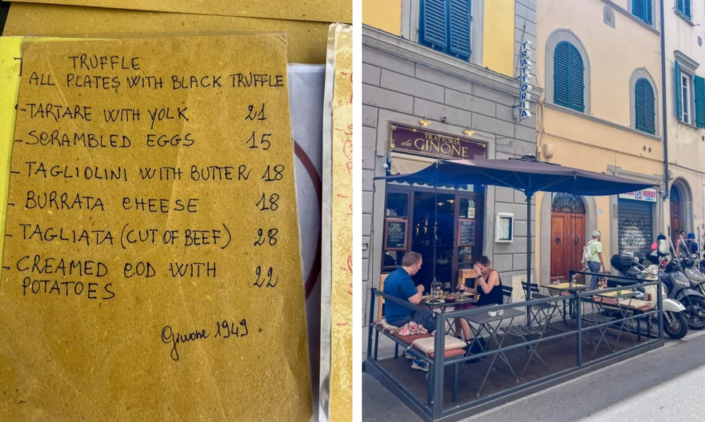 Trattoria da Ginone, Oltrarno